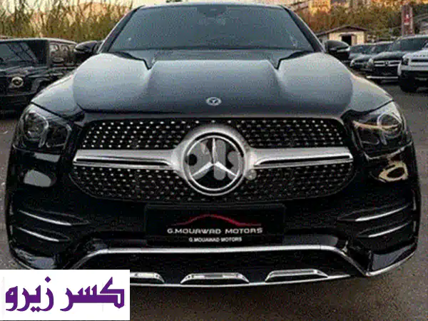 مرسيدس GLE 450 AMG-Line 2022 الفاخرة | أسود بأسود | تحت الضمان وصيانة مجانية حتى 2026!
