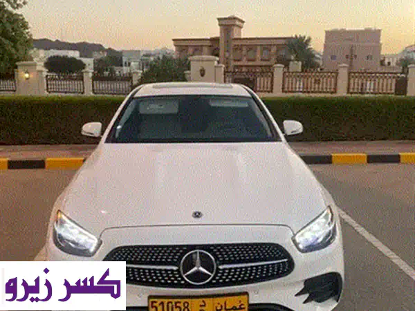 مرسيدس E350 موديل 2022 للبيع - وارد خليجي فاخرة بحالة ممتازة (أسود/فضي) مع تمويل