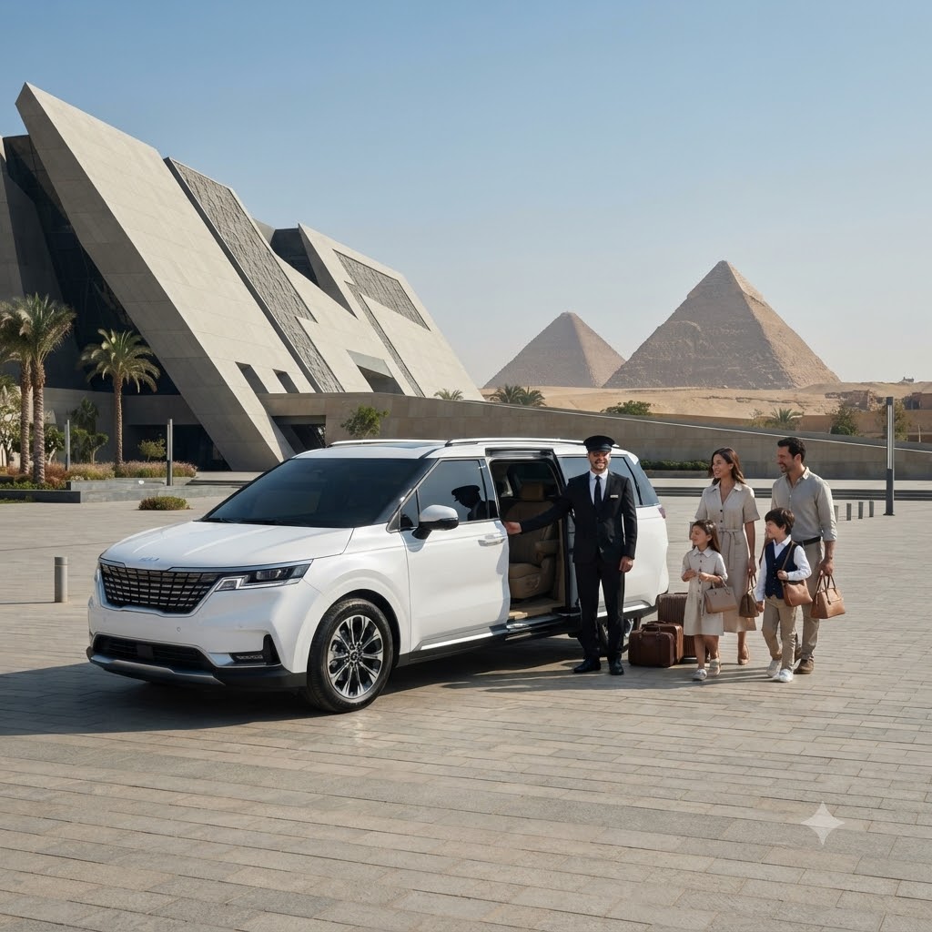 Luxury Car Rental Cairo | Kia Carnival VIP 2026 Private Cairo Tour