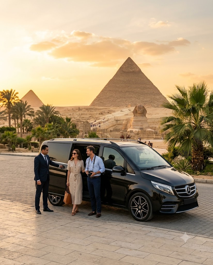Mercedes-Benz V250 VIP Rental with Chauffeur | 12-Hour Cairo City Tour (120 KM Included)