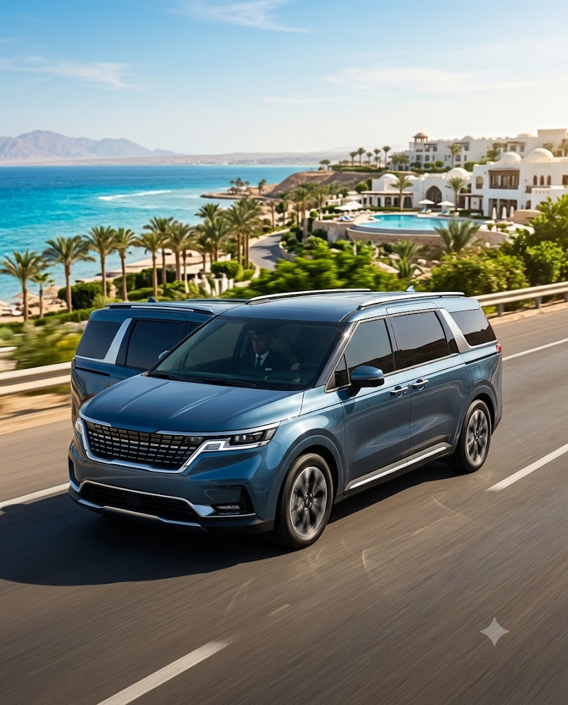 Kia Carnival 2026 Rental with Professional Driver from Cairo Airport to Hurghada – Spacious Family Transportation in Egypt
