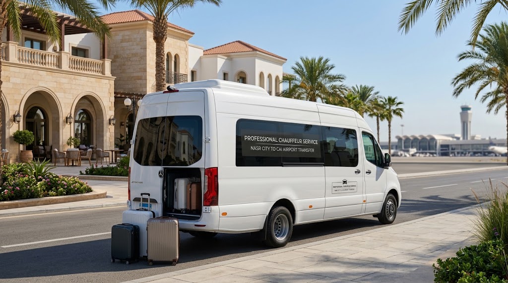 Minibus Rental with Driver from Nasr City to Cairo International Airport – Private Airport Transfer for Families and Groups