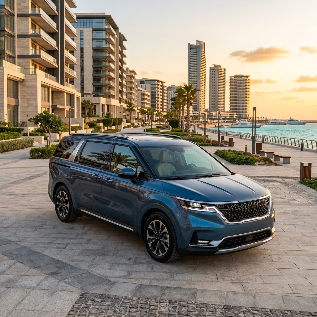 2026 Kia Carnival Rental with Driver from Cairo to New Alamein for Luxury Family Travel and Private Transfers