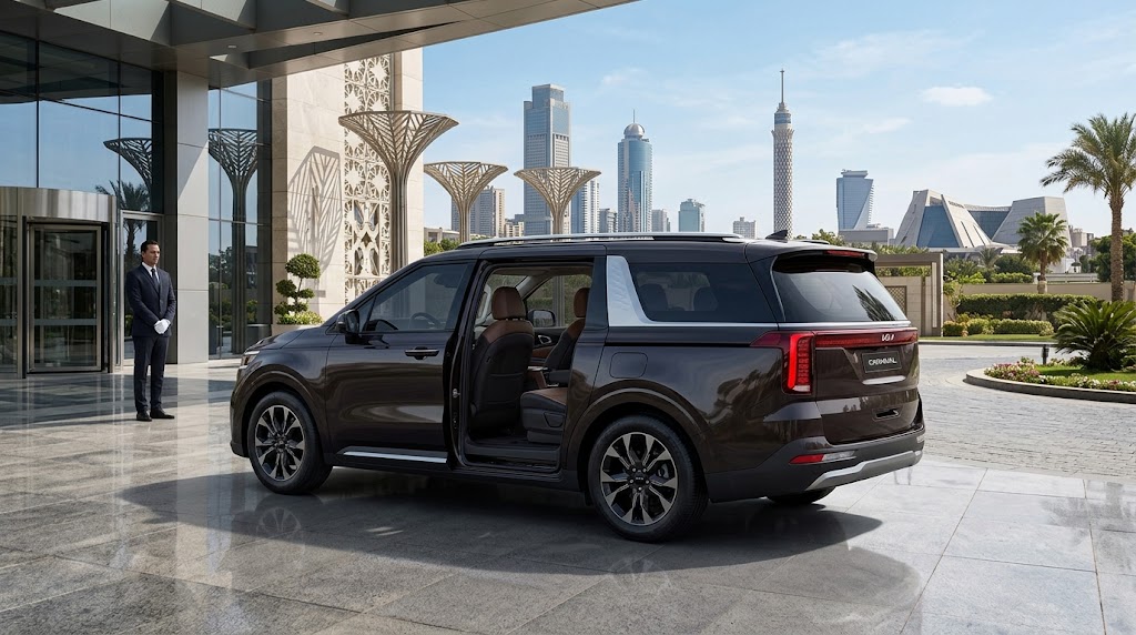 Kia Carnival 2026 Rental with Driver in Cairo | Luxury Family Airport Transfer
