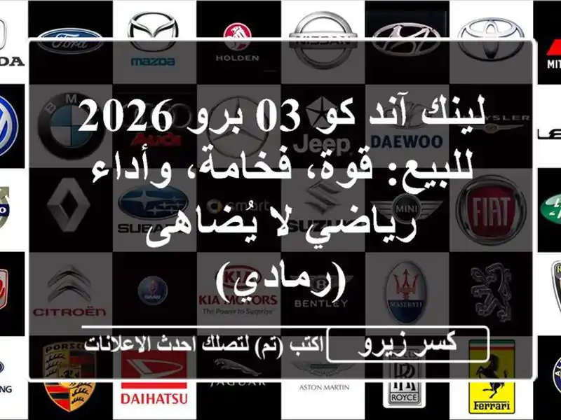لينك آند كو 03 برو 2026 للبيع: قوة، فخامة، وأداء رياضي...
