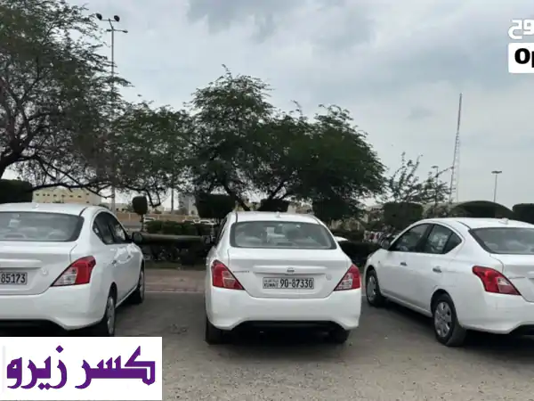 للبيع ⁦3⁩ سيارات نيسان صني وكاله عداد أصفار