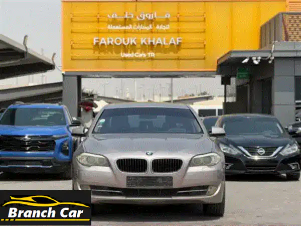 للبيع: BMW 528i 2011 سيلفر خليجي | قوة 6 سلندر بسعر 15,000 درهم!