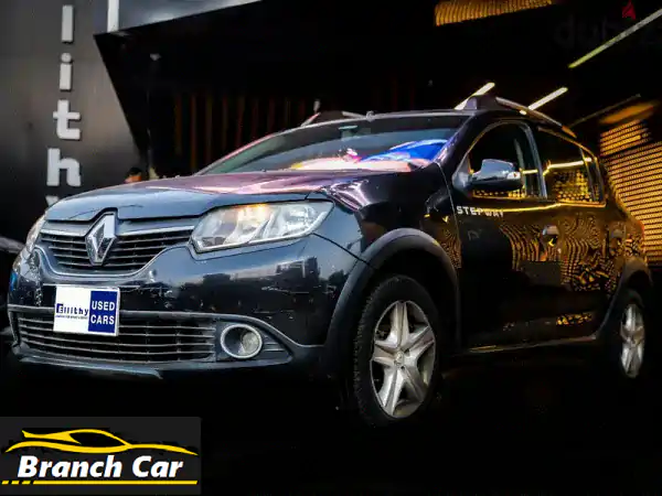 امتلك الآن! رينو سانديرو ستيب واي 2016 - Renault Sandero Stepway أسود فئة P1 | 139 ألف كم | تقسيط واستبدال متاح لدى الليثي