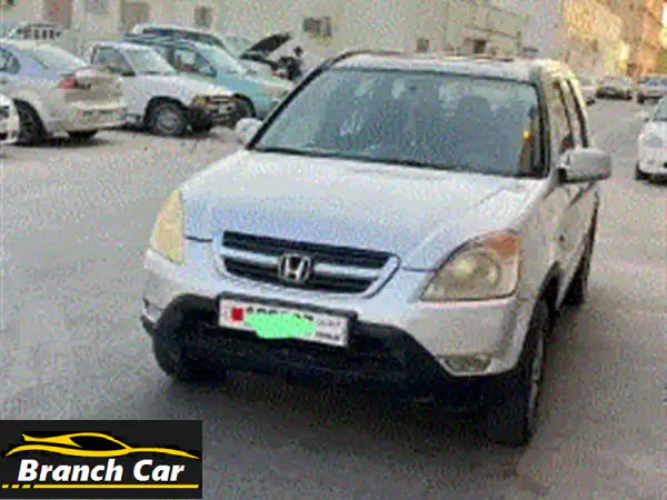 للبيع هوندا crv موديل 2002 فل أوبشن نظيف جداً بحالة ممتازة. المكينة والجير والمكيف 100 . فتحة سقف، .