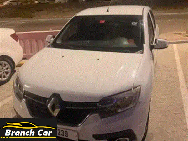 سيارة رينو سيمبول موديل 2019، اللون أبيض من الخارج وداخلي بيج، بحالة ممتازة، اقتصادية جداً، جاهزة ..