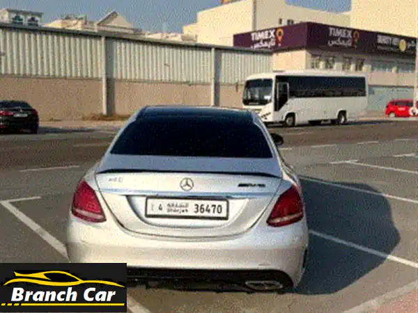 مرسيدس c450 amg تربو خليجية 6 سلندر فل أوبشن بأعلى المواصفات مع سقف بانوراما. بحالة ممتازة جداً ولا