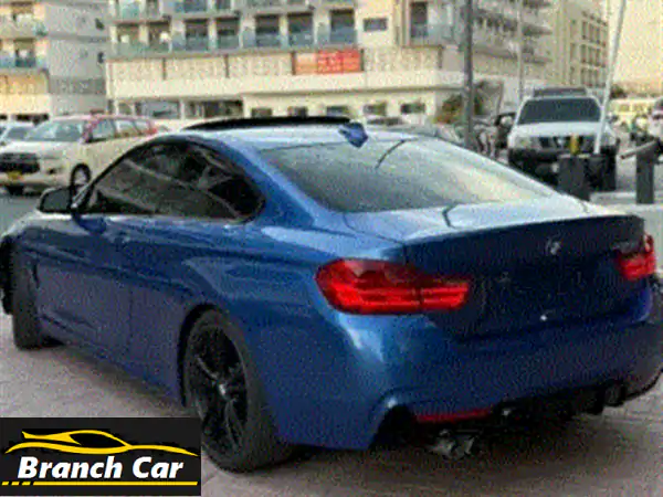 bmw 428 i coupe موديل 2015 مواصفات خليجية، لون أزرق estoril blue، باقة m sport الأصلية، فتحة سقف، ..