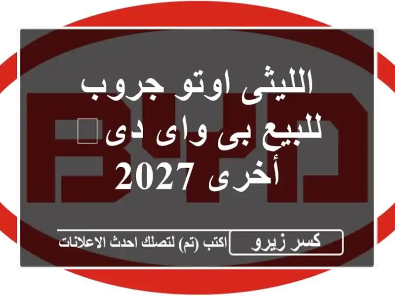 الليثى اوتو جروب للبيع بى واى دى‬ أخرى 2027